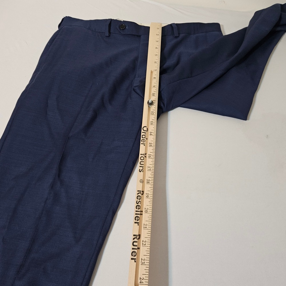 Brooks Bros REGENT Men's Navy Blue Dress Pants VITALE BARBERIS Classic 33x30 - Picture 6 of 11